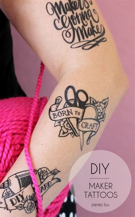 create custom temporary tattoos.